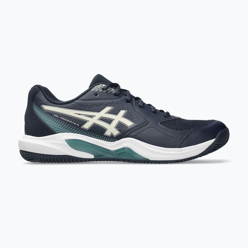 Pánske tenisové topánky ASICS Gel-Dedicate 9 Clay midnight/oatmeal