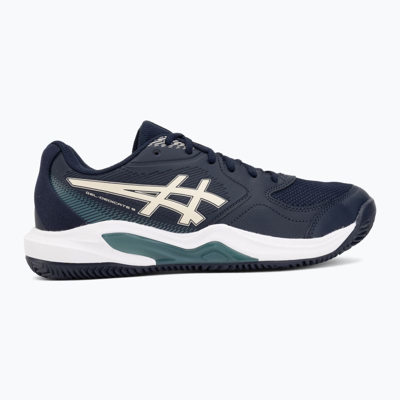 Pánske tenisové topánky ASICS Gel-Dedicate 9 Clay midnight/oatmeal 2