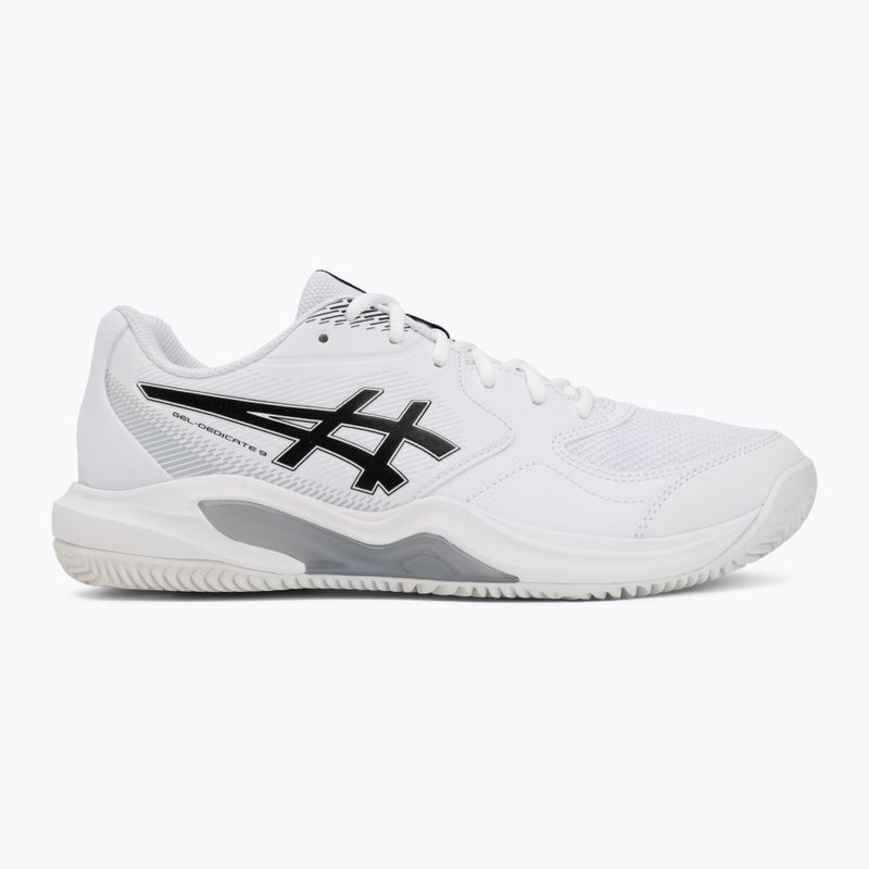 Pánske tenisové topánky ASICS Gel-Dedicate 9 Clay white/black 2