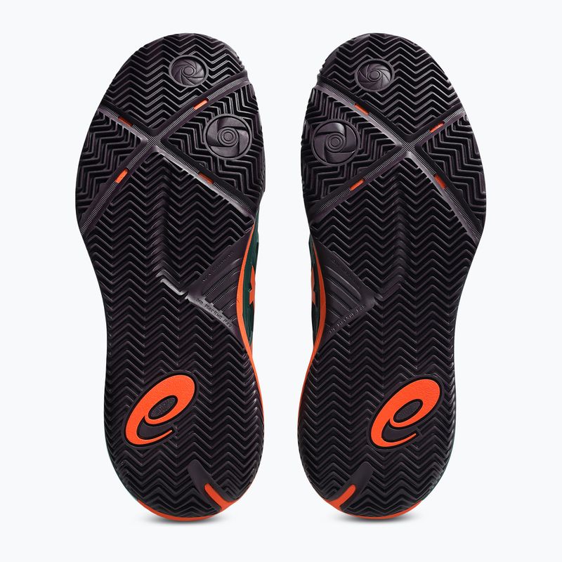 Pánske topánky na padel Asics Gel-Resolution X Padel Jewel Green/Energy Orange 3