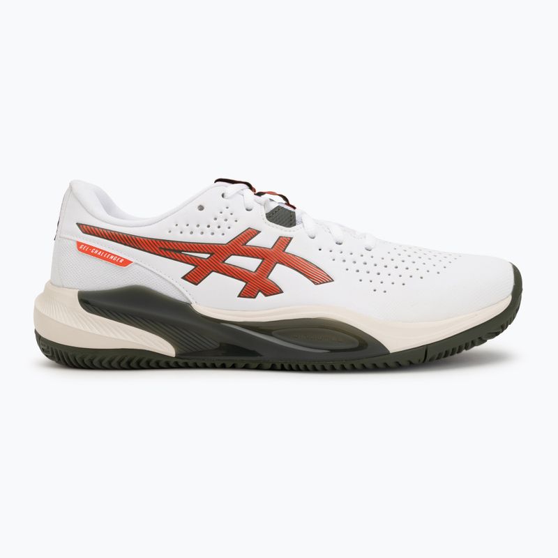 Pánske tenisové topánky ASICS Gel-Challenger 15 Clay white/cherry tomato 2