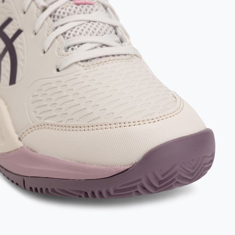 Detské tenisové topánky ASICS Gel-Resolution X GS Clay soft oat/dark aubergine 7