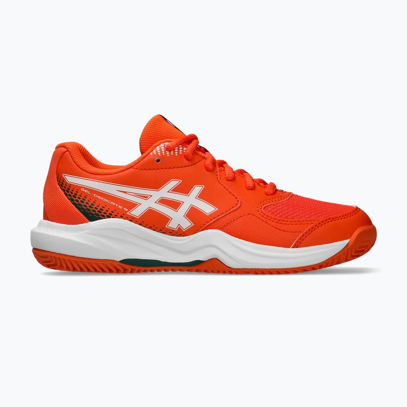 Topánky na padel ASICS Gel-Dedicate 9 Padel GS energy orange/white 2