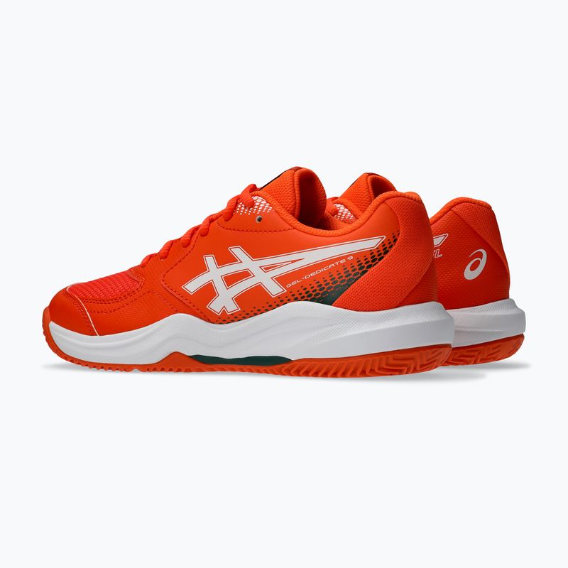 Topánky na padel ASICS Gel-Dedicate 9 Padel GS energy orange/white 3