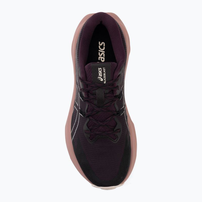 Dámske bežecké topánky Asics Blazeblast tmavá aubergine/ružový prach 5