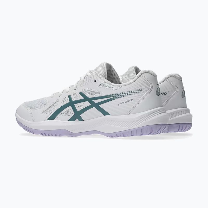 Dámske topánky ASICS Upcourt 6 white/foggy teal 4