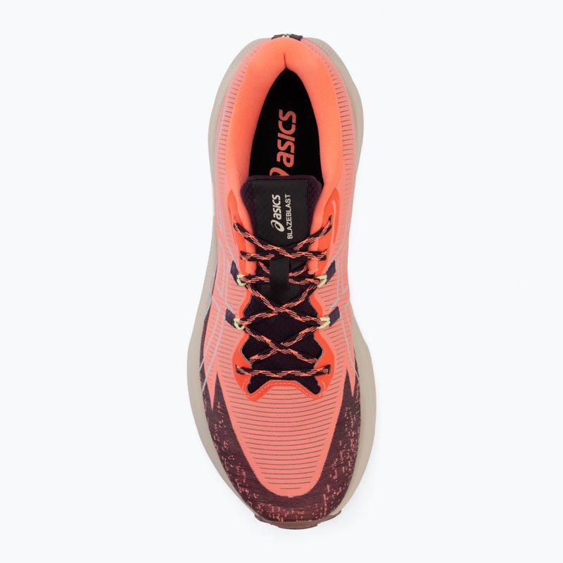 Pánske bežecké topánky Asics Blazeblast slnečný koral/temná aubergínová 5