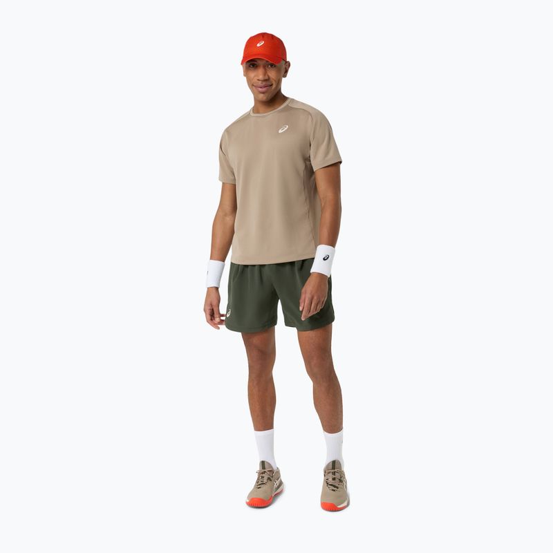Pánske tenisové tričko ASICS Game greige 2