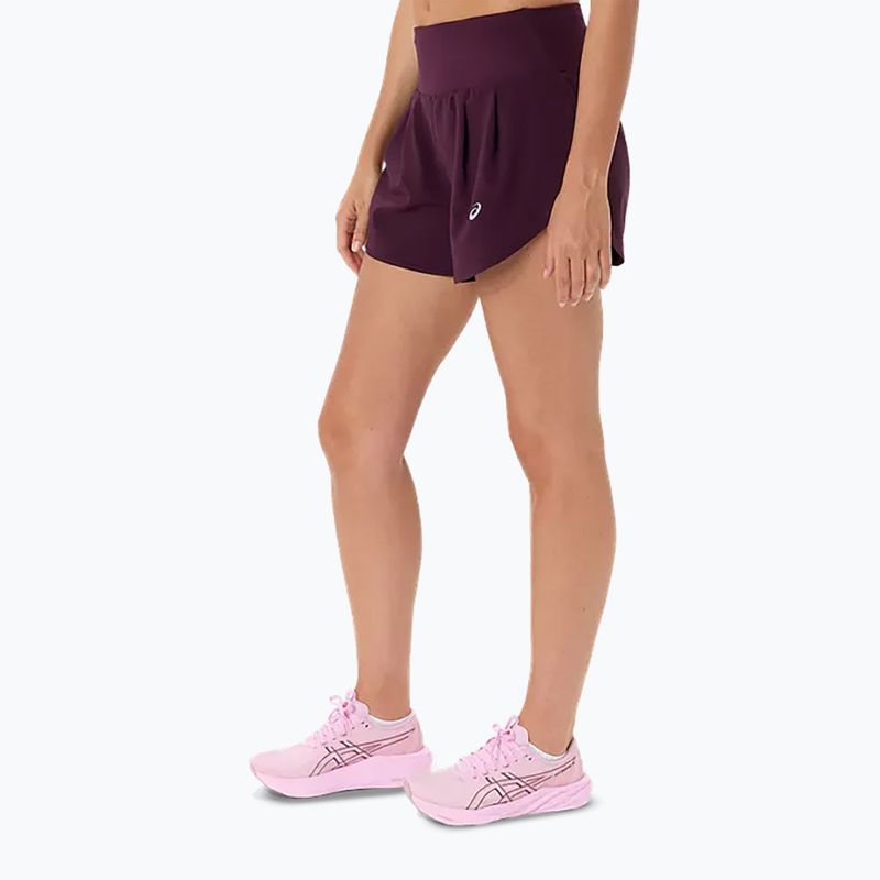 Dámske bežecké šortky Asics Road 3.5In Short Dark Aubergine 3