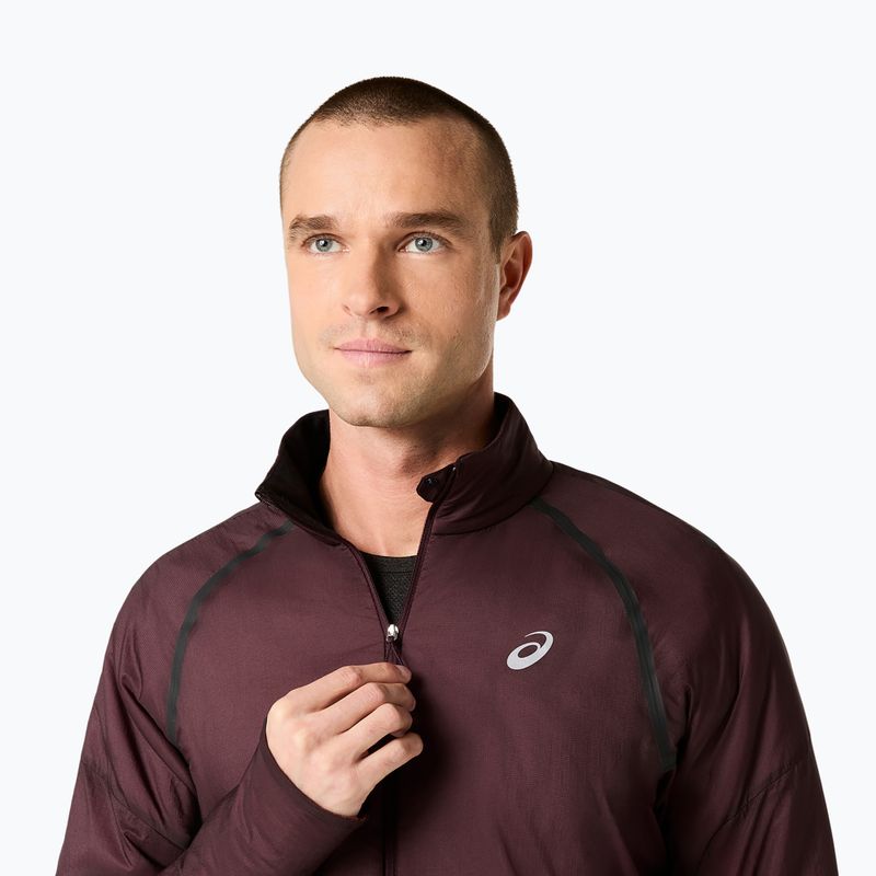 Pánska bežecká bunda ASICS Road Winter Jacket dark currant 5