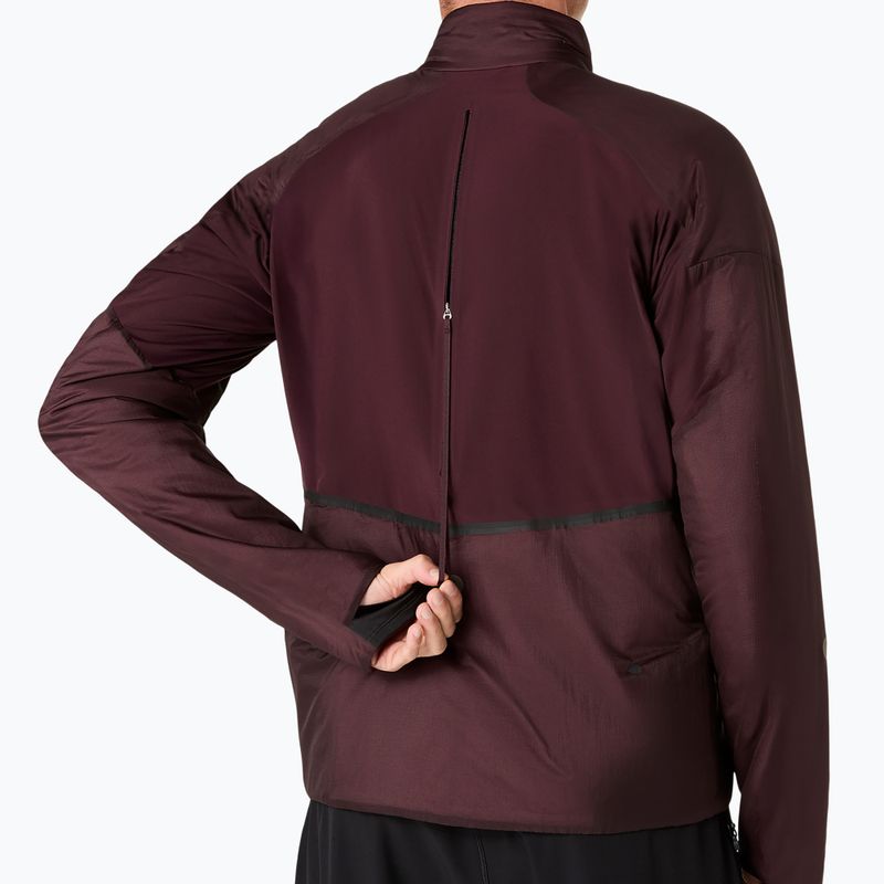 Pánska bežecká bunda ASICS Road Winter Jacket dark currant 8