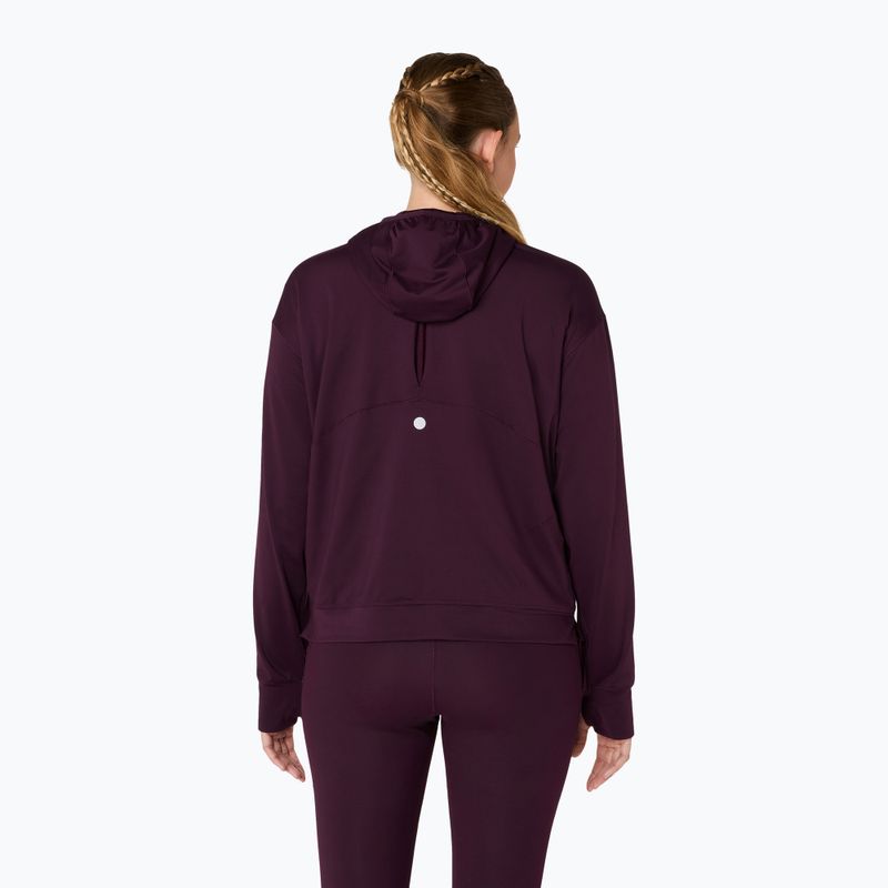 Dámska bežecká mikina ASICS Nagino Run Winter Hoodie dark aubergine 3