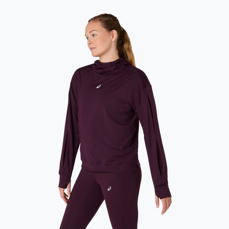 Dámska bežecká mikina ASICS Nagino Run Winter Hoodie dark aubergine 4