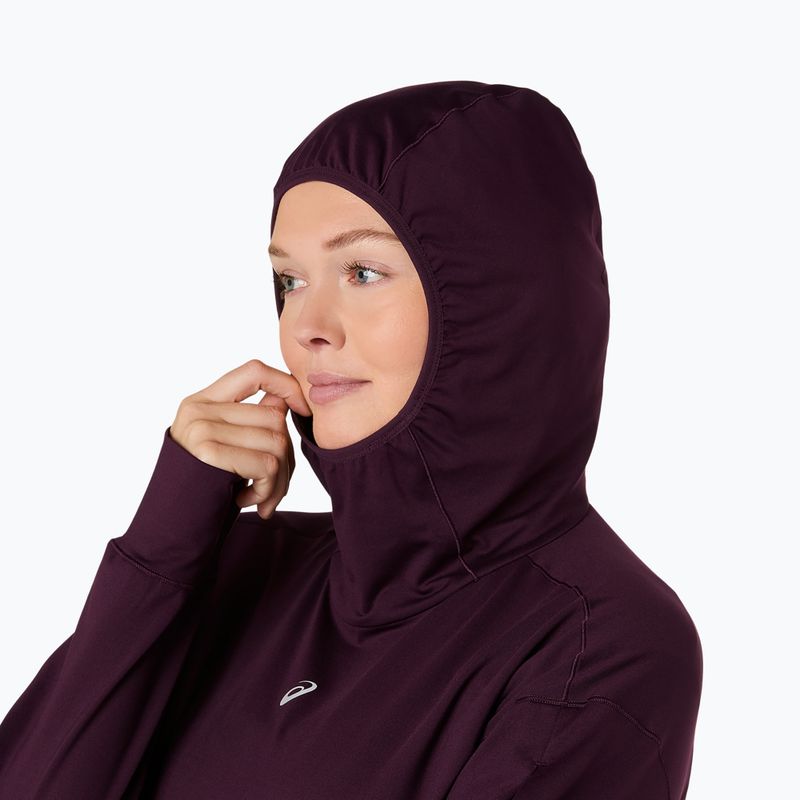 Dámska bežecká mikina ASICS Nagino Run Winter Hoodie dark aubergine 6