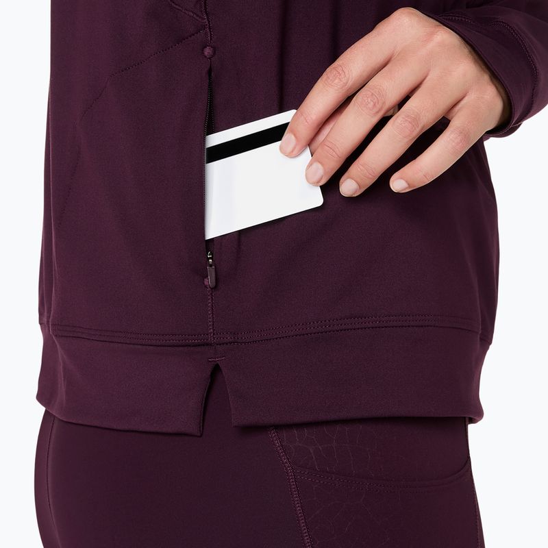 Dámska bežecká mikina ASICS Nagino Run Winter Hoodie dark aubergine 10