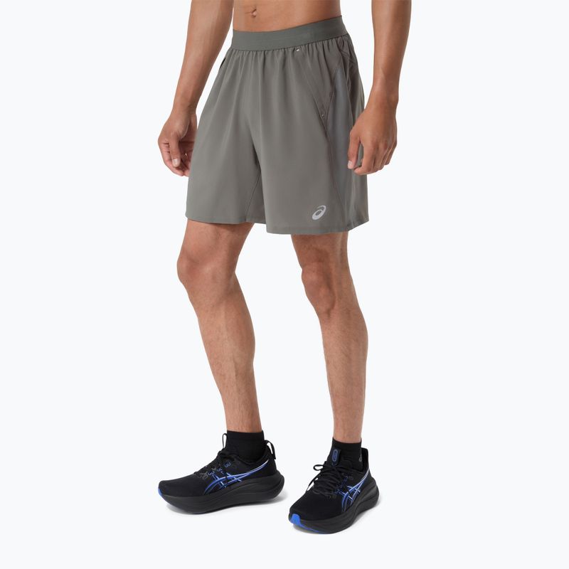 Pánske bežecké šortky Asics Road 7In Short Truffle Grey 4