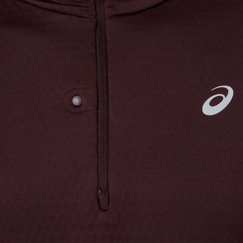 Pánska bežecká mikina ASICS Road Winter Ls Hoodie dark currant 8