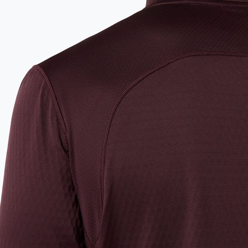 Pánska bežecká mikina ASICS Road Winter Ls Hoodie dark currant 9