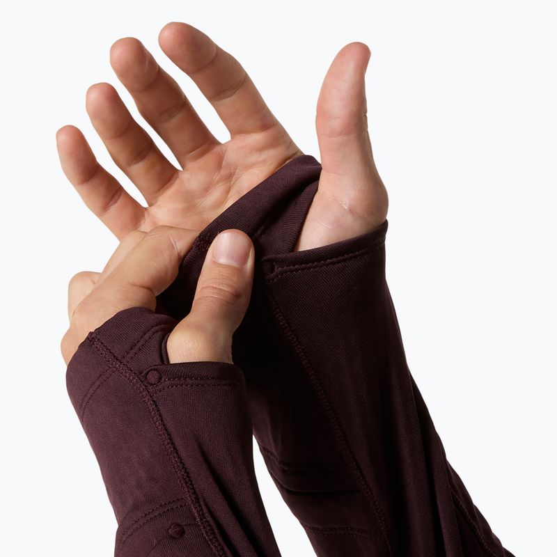 Pánska bežecká mikina ASICS Road Winter Ls Hoodie dark currant 10