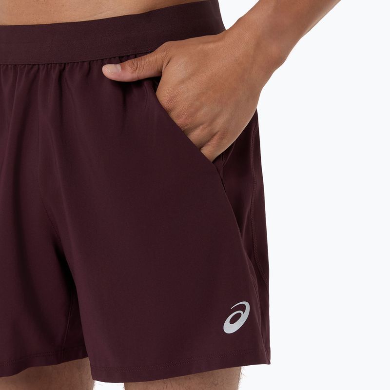 Pánske bežecké šortky Asics Road 5In Short Dark Currant 7
