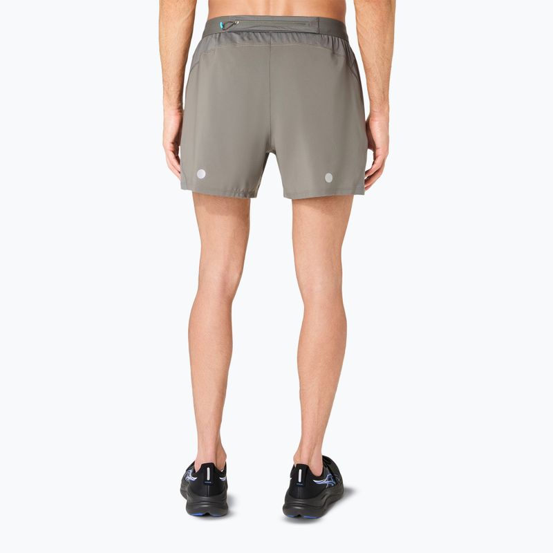 Pánske bežecké šortky Asics Road 5In Short Truffle Grey 3