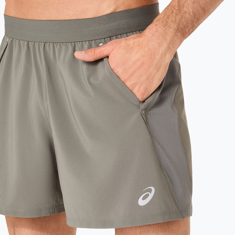Pánske bežecké šortky Asics Road 5In Short Truffle Grey 5