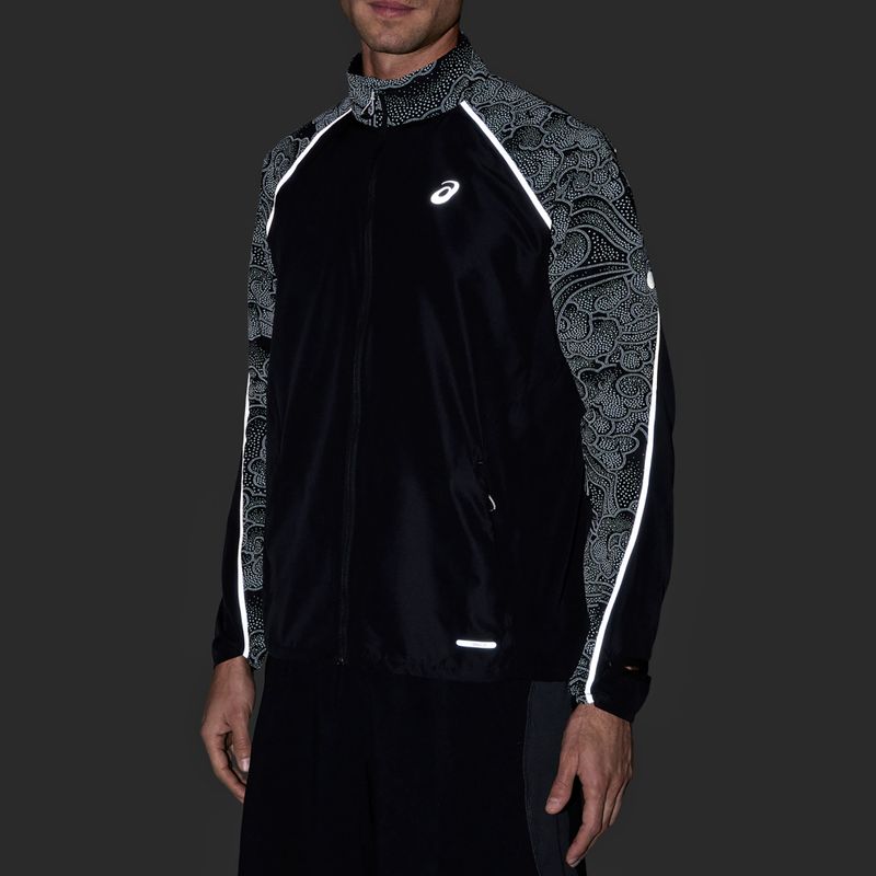 Pánska bežecká bunda ASICS Road Lite-Show Jacket performance black 6