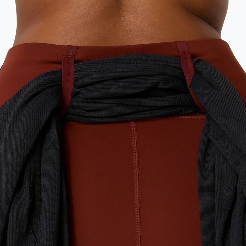 Dámske bežecké legíny ASICS Road Winter High Waist singed red 7