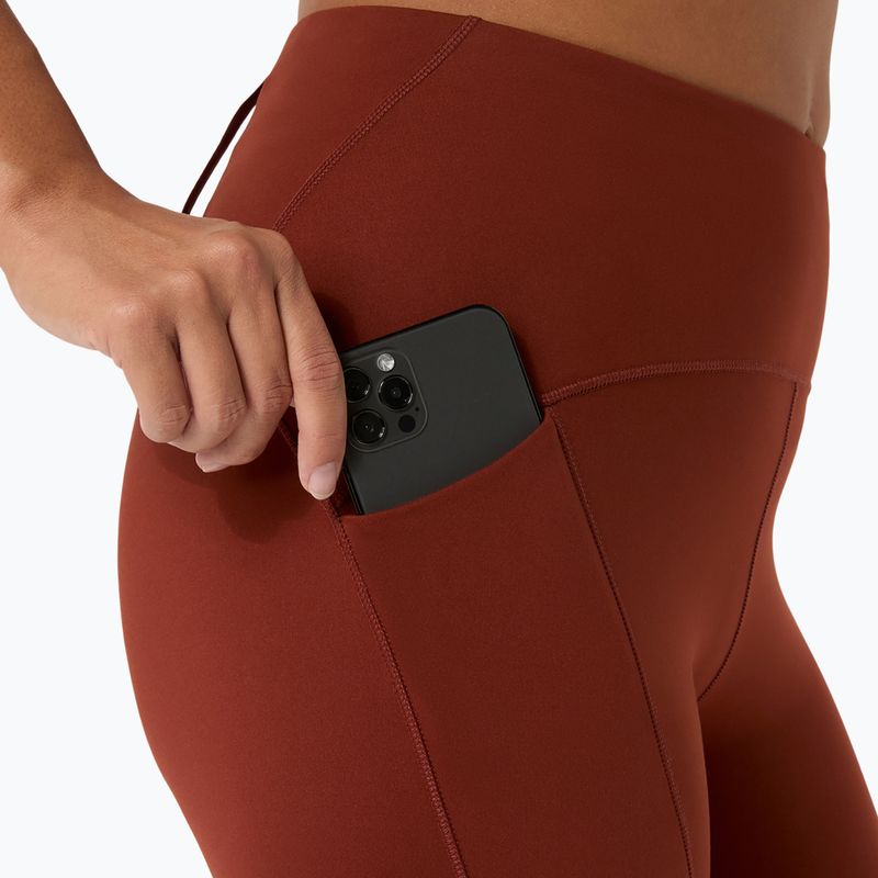 Dámske bežecké legíny ASICS Road Winter High Waist singed red 8