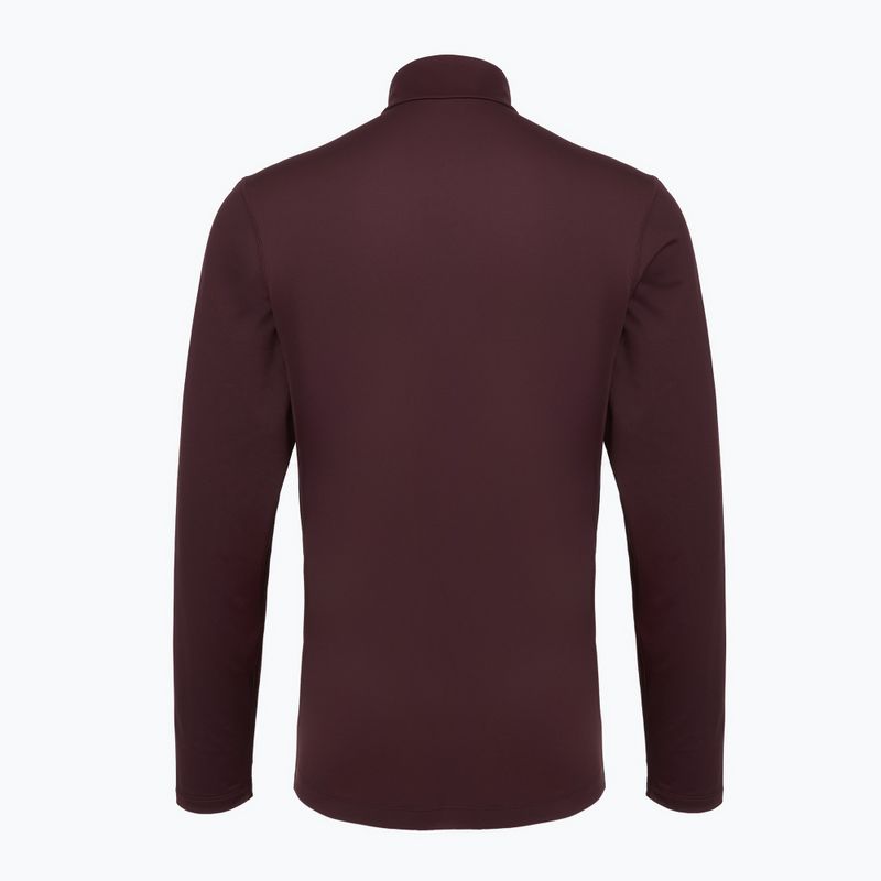 Pánska bežecká mikina ASICS Core Ls 1/2 Zip Winter Top dark currant 2