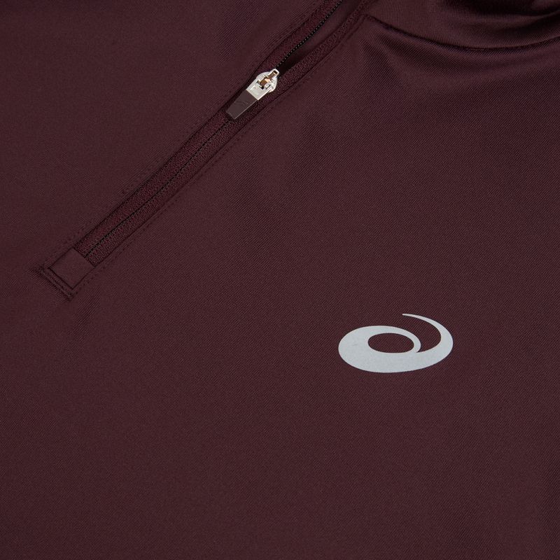 Pánska bežecká mikina ASICS Core Ls 1/2 Zip Winter Top dark currant 3