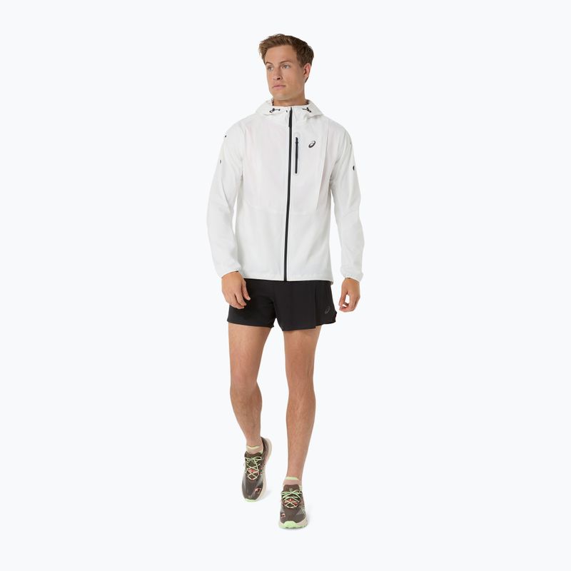 Pánska bežecká bunda ASICS Fujitrail Elite Waterproof Jacket cream 2