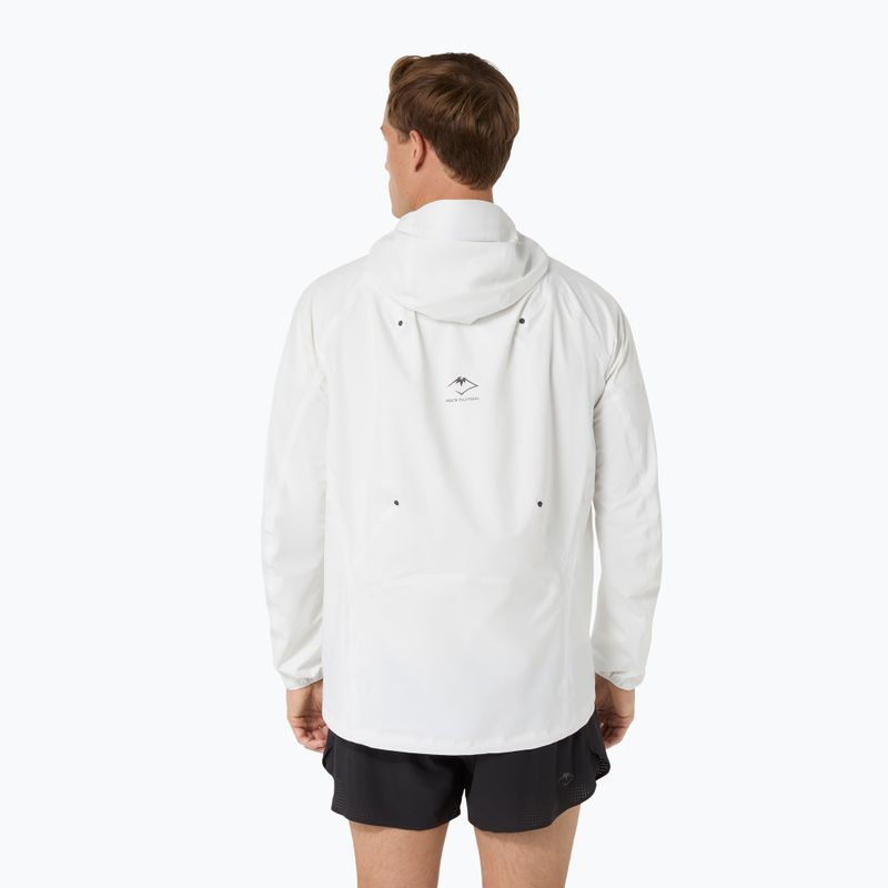 Pánska bežecká bunda ASICS Fujitrail Elite Waterproof Jacket cream 3