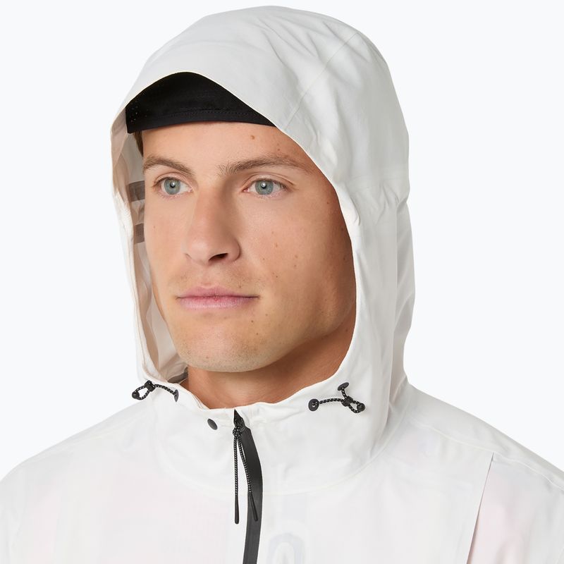 Pánska bežecká bunda ASICS Fujitrail Elite Waterproof Jacket cream 5