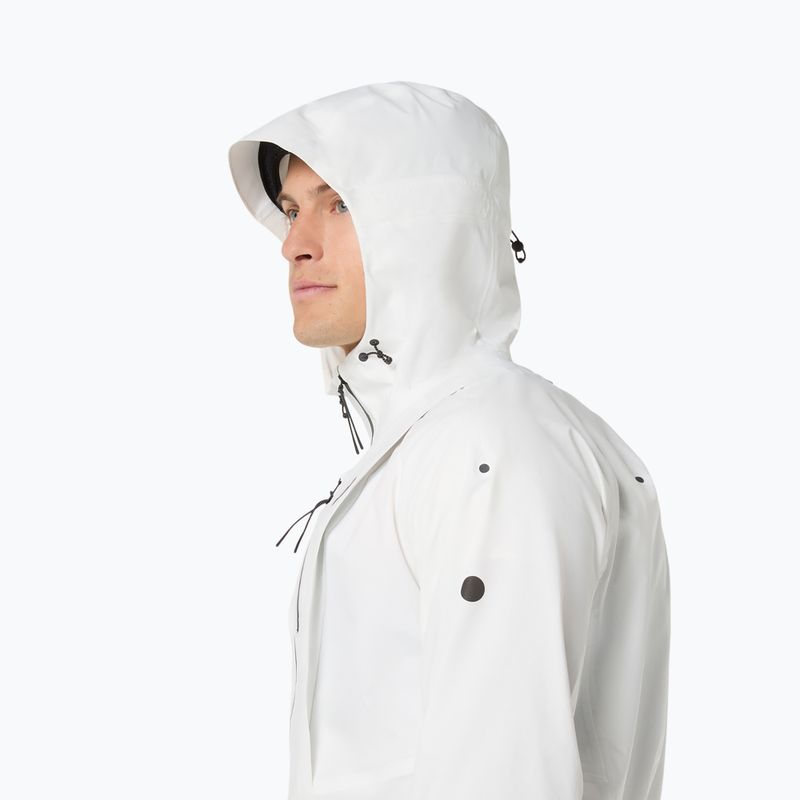 Pánska bežecká bunda ASICS Fujitrail Elite Waterproof Jacket cream 8