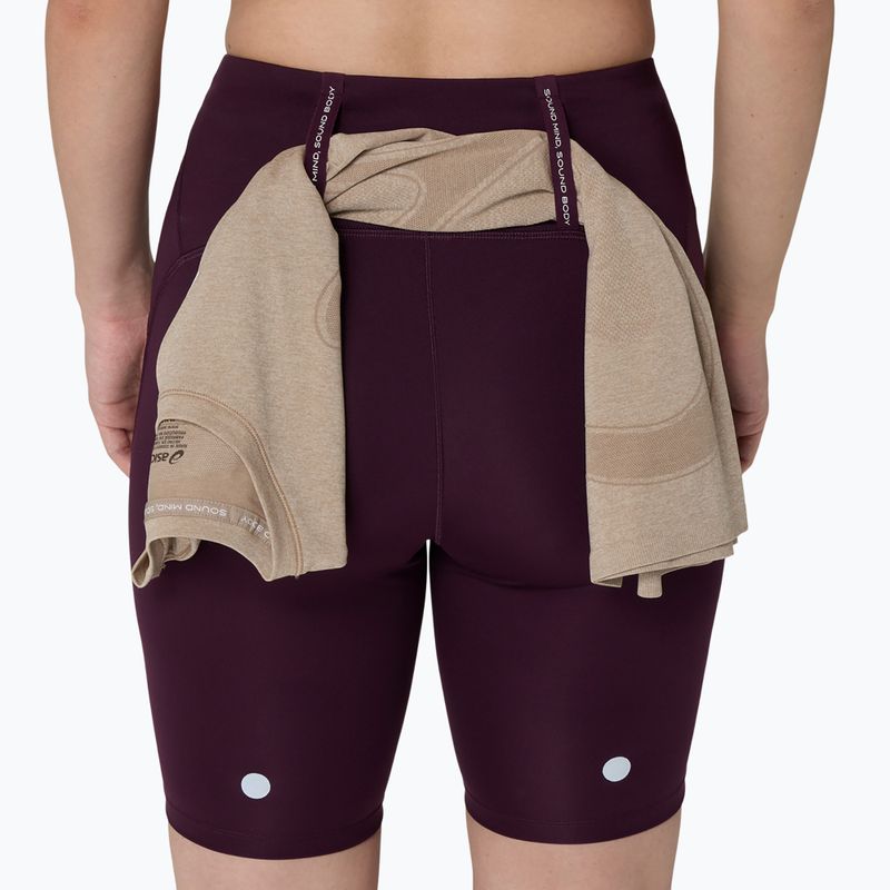 Dámske bežecké šortky Asics Road High Waist 8In Sprinter dark aubergine 8