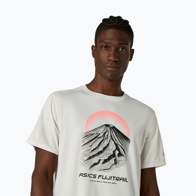 Pánske bežecké tričko Asics Fujitrail Logo Ss Top Cream 5