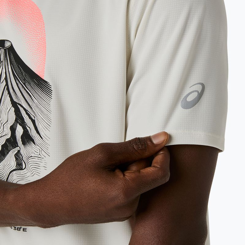 Pánske bežecké tričko Asics Fujitrail Logo Ss Top Cream 6