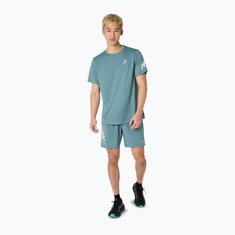 Pánske bežecké tričko ASICS Icon foggy teal 2