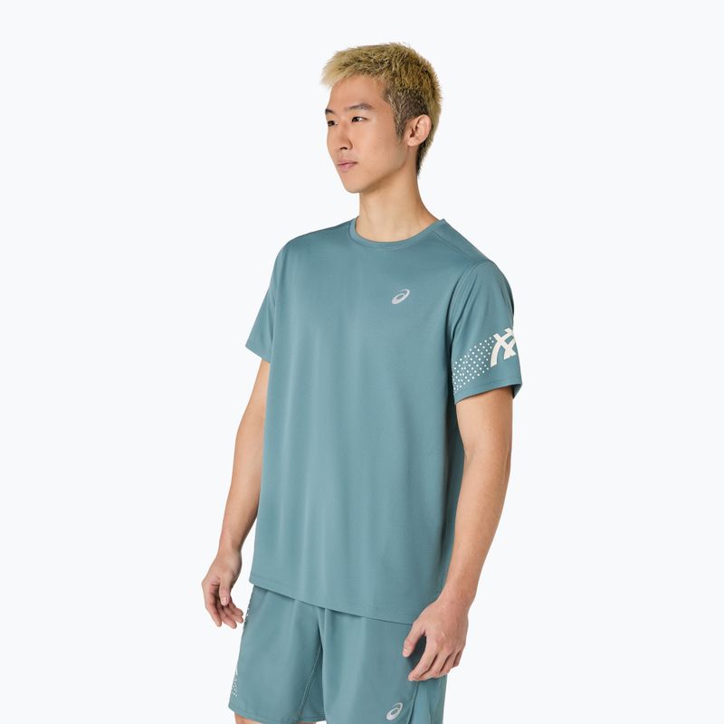 Pánske bežecké tričko ASICS Icon foggy teal 4