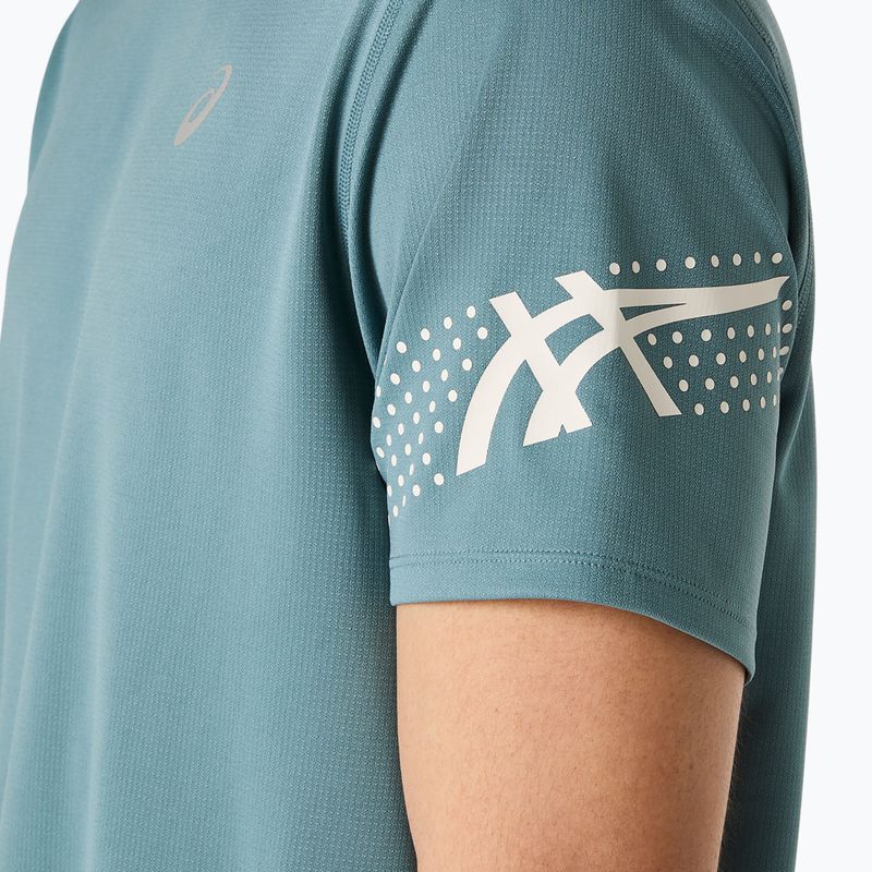 Pánske bežecké tričko ASICS Icon foggy teal 6