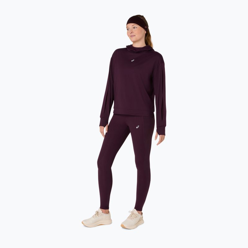 Dámske bežecké legíny ASICS Nagino Run dark aubergine 2