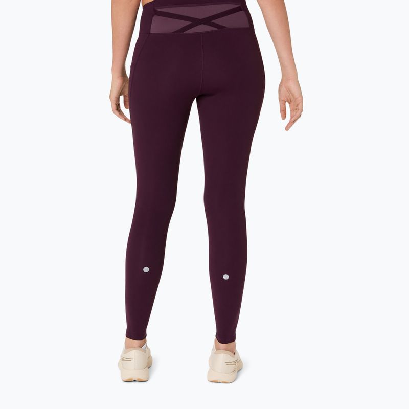 Dámske bežecké legíny ASICS Nagino Run dark aubergine 3