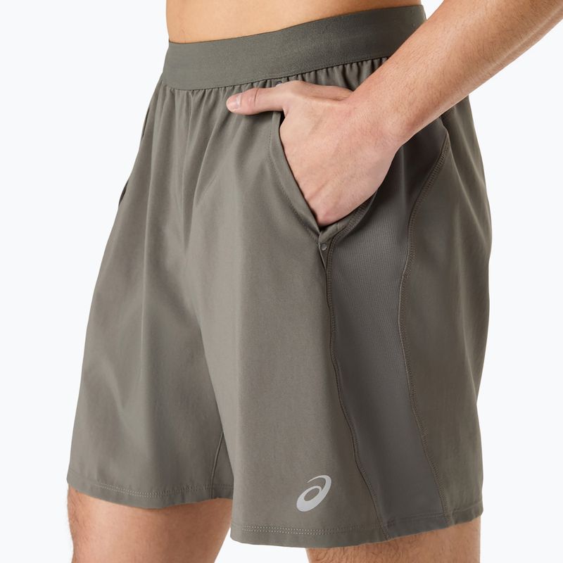 Pánske bežecké šortky Asics Road 2-N-1 7In Short Truffle Grey 4