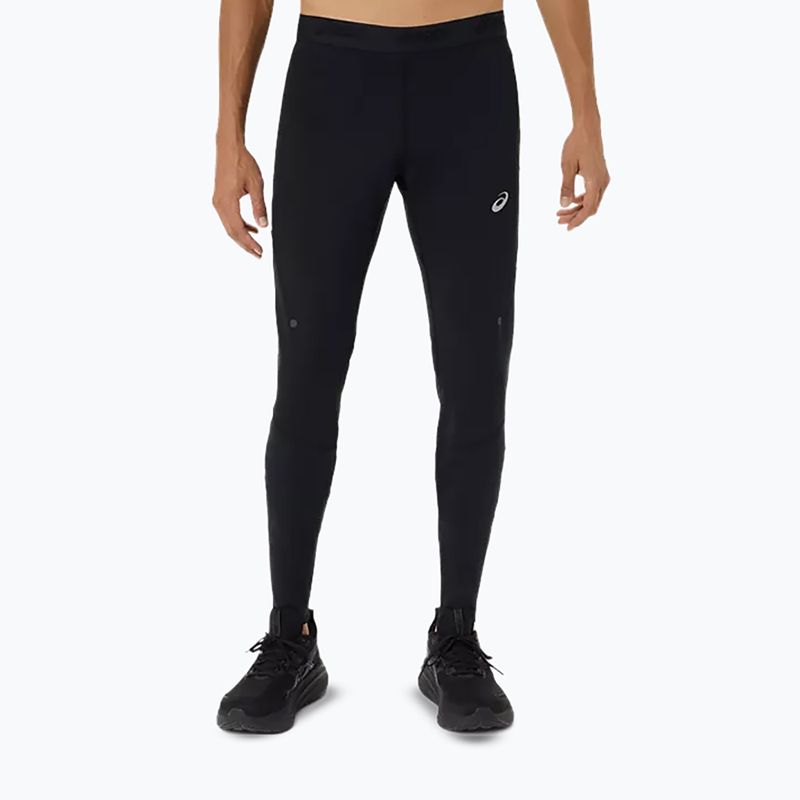 Pánske bežecké legíny ASICS Road Winter performance black