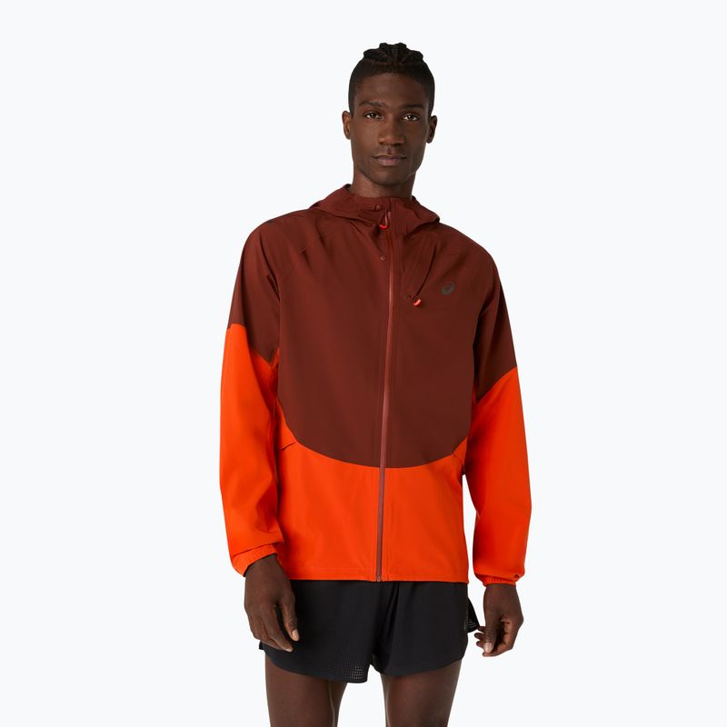 Pánska bežecká bunda ASICS Metarun Legend Jacket cherry tomato/singed red