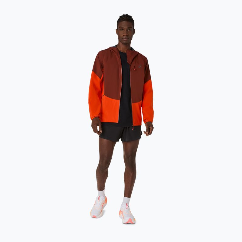 Pánska bežecká bunda ASICS Metarun Legend Jacket cherry tomato/singed red 2