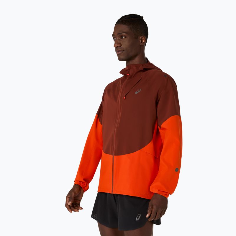 Pánska bežecká bunda ASICS Metarun Legend Jacket cherry tomato/singed red 4