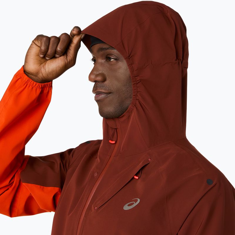Pánska bežecká bunda ASICS Metarun Legend Jacket cherry tomato/singed red 5