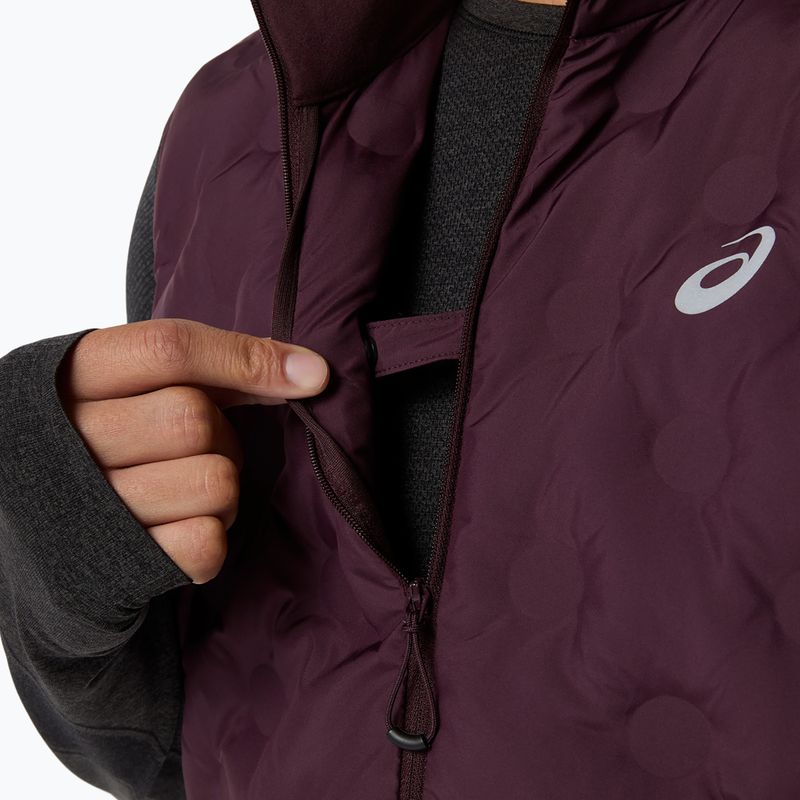 Pánska bežecká vesta Asics Road Winter Gilet dark currant 6